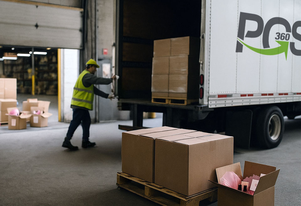 staff loading PGS360 truck