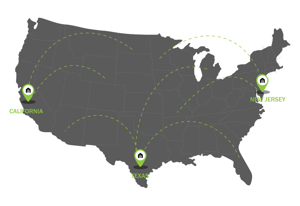 map of PGS360 locations