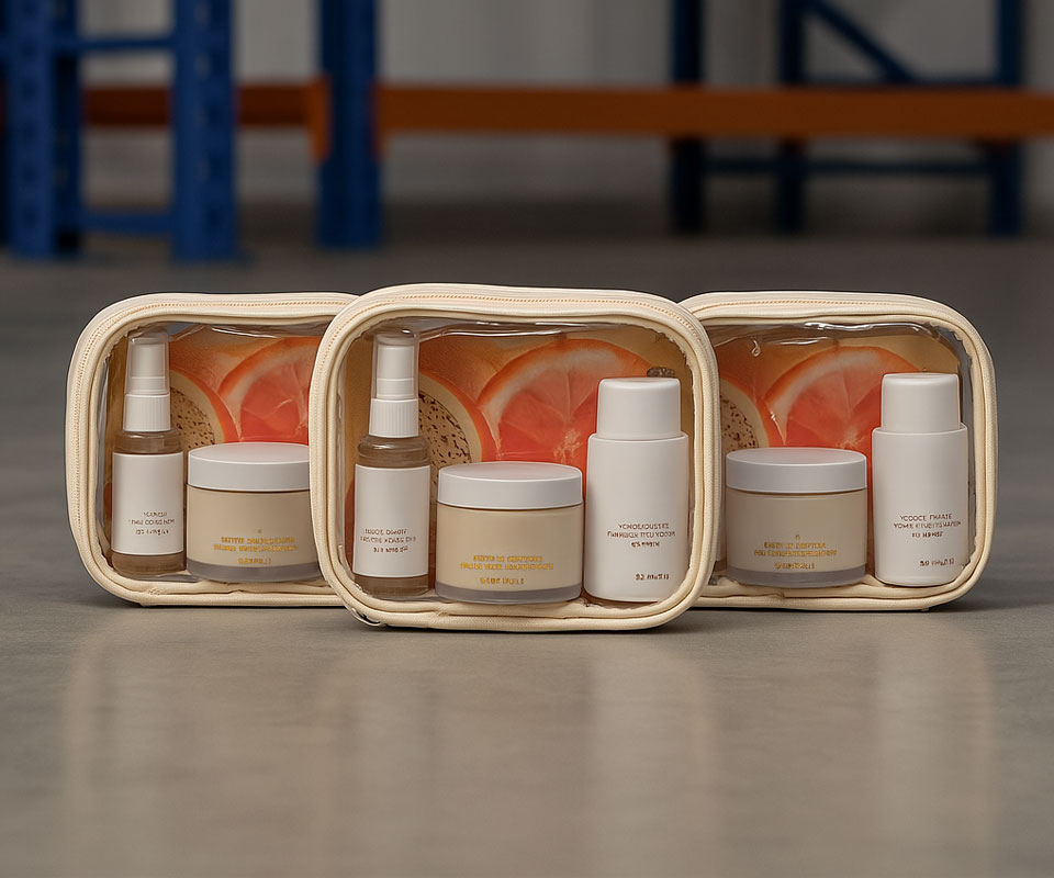 assembly of beauty products