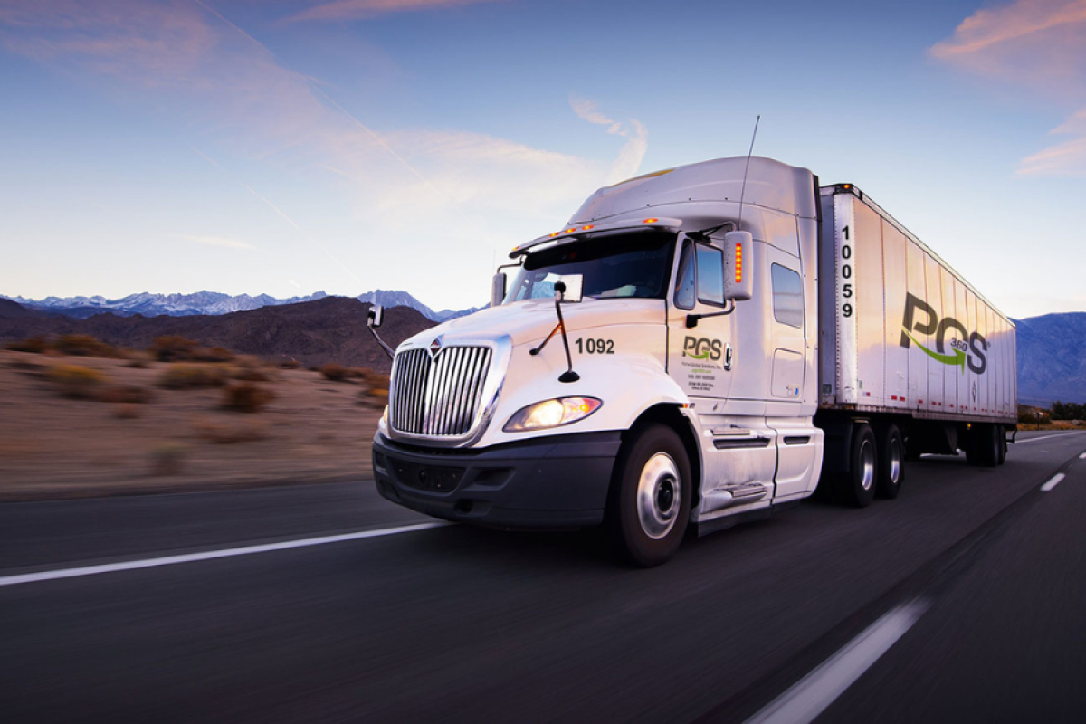 PGS360 truck on the road